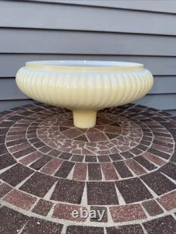 Vintage 14 Swirl Opal Torchiere Lamp Shade. Original Thick Glass