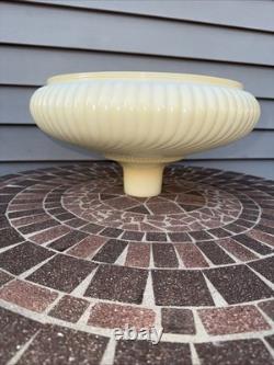 Vintage 14 Swirl Opal Torchiere Lamp Shade. Original Thick Glass