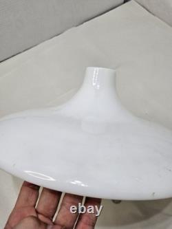 Vintage 15-in White milk Glass Lamp Shade