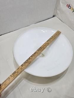 Vintage 15-in White milk Glass Lamp Shade