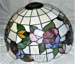 Vintage 16.5 Original Dale Tiffany Stained Glass Lamp Shade