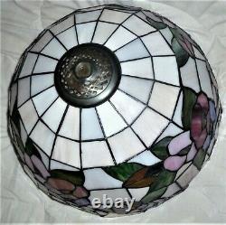 Vintage 16.5 Original Dale Tiffany Stained Glass Lamp Shade