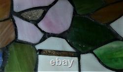 Vintage 16.5 Original Dale Tiffany Stained Glass Lamp Shade