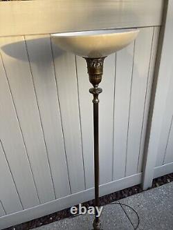 Vintage 16 Antique Style Embossed Torchiere Floor Lamp Shade