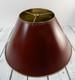 Vintage 16 Brass Tole Burgandi Painted Bouillotte Lamp Shade B