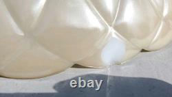 Vintage 16 Embossed Iridescent Torchiere Floor Lamp Shade