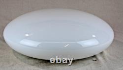 Vintage 18 Diameter Milk Glass Mushroom Light Shade 8-7/8 Fitter 6.5 Tall