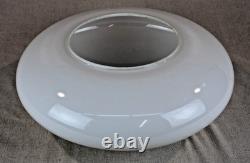 Vintage 18 Diameter Milk Glass Mushroom Light Shade 8-7/8 Fitter 6.5 Tall