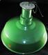 Vintage 18 Green Porcelain Industrial Lamp Shade Ceiling Fixture Orig. Socket