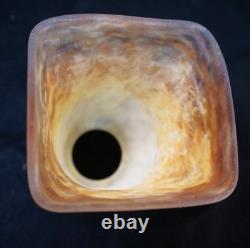 Vintage 1920s French Art Deco Art Nouveau MULLER Glass Lamp Shades Pair