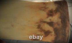 Vintage 1920s French Art Deco Art Nouveau MULLER Glass Lamp Shades Pair