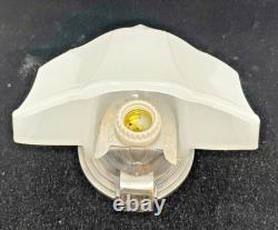 Vintage 1930-40'S ART DECO bathroom slip shade sconce