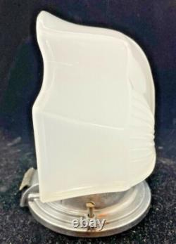 Vintage 1930-40'S ART DECO bathroom slip shade sconce