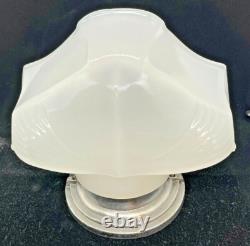 Vintage 1930-40'S ART DECO bathroom slip shade sconce