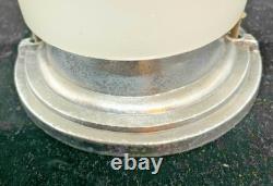 Vintage 1930-40'S ART DECO bathroom slip shade sconce