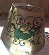 Vintage 1930's Lamp Shade Handpainted Chinese Dragons On Hide