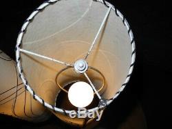 Vintage 1950s Majestic Lamp Fiberglass Shades Mid Century Modern Atomic
