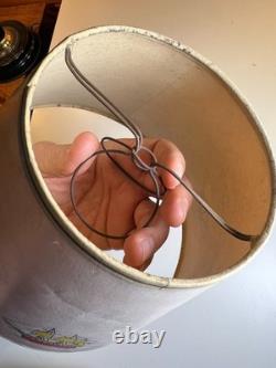 Vintage 1950s Nautical Clip-On Lampshade Ship Lighthouse Anchor Buoy Maritime