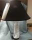 Vintage 1960-70's Olle Alberius Signed Orrefors Spiral Cut Crystal Lamp & Shade