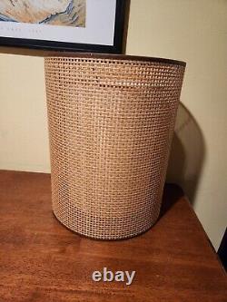 Vintage 1960s Bamboo Drum Lamp Shade