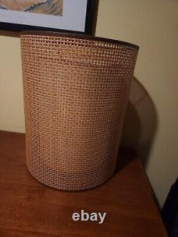 Vintage 1960s Bamboo Drum Lamp Shade