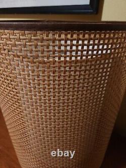 Vintage 1960s Bamboo Drum Lamp Shade