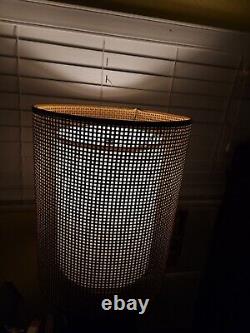 Vintage 1960s Bamboo Drum Lamp Shade