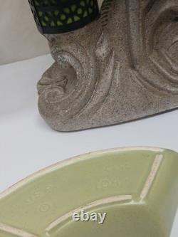 Vintage 1960s MCM Pittsburgh Statuary Co Koi Fish Metal Venetian Lamp Shade RARE