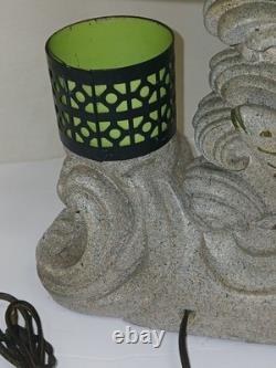 Vintage 1960s MCM Pittsburgh Statuary Co Koi Fish Metal Venetian Lamp Shade RARE