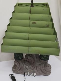 Vintage 1960s MCM Pittsburgh Statuary Co Koi Fish Metal Venetian Lamp Shade RARE