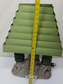 Vintage 1960s MCM Pittsburgh Statuary Co Koi Fish Metal Venetian Lamp Shade RARE