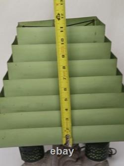 Vintage 1960s MCM Pittsburgh Statuary Co Koi Fish Metal Venetian Lamp Shade RARE