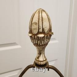 Vintage 1966 Azzolin Italian Hand Painted Large Figural Lamp with Original Shade