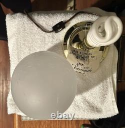 Vintage 1970s Egg-Shaped Crackle Glass Lamp Shade Retro, Last One