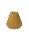 Vintage 1970s Tan Brown Empire Lampshade Medium Paper Contrast Trim Rare Decor