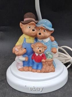 Vintage 1991 Berenstain Bears Princess House Table Lamp Shade Tested Working