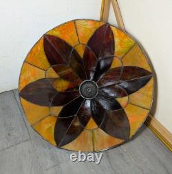 Vintage 21 Tiffany Style Stained Glass Lamp Shade H23