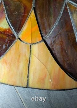 Vintage 21 Tiffany Style Stained Glass Lamp Shade H23