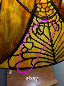 Vintage 21 Tiffany Style Stained Glass Lamp Shade H23