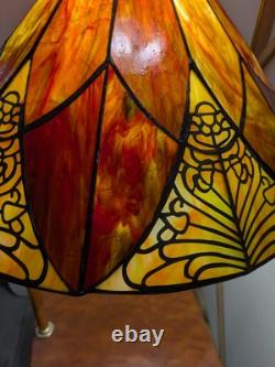 Vintage 21 Tiffany Style Stained Glass Lamp Shade H23
