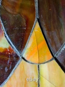 Vintage 21 Tiffany Style Stained Glass Lamp Shade H23
