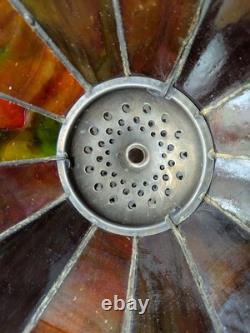 Vintage 21 Tiffany Style Stained Glass Lamp Shade H23