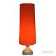 Vintage 70s Style 88cm Tall Conical Plain Fabric Lamp Shade Fat Lava
