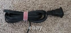 Vintage 90s Halogen Torchiere Floor Lamp Low High 300W Black MCM Ambient Uplight