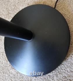 Vintage 90s Halogen Torchiere Floor Lamp Low High 300W Black MCM Ambient Uplight