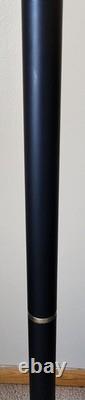 Vintage 90s Halogen Torchiere Floor Lamp Low High 300W Black MCM Ambient Uplight