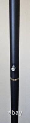 Vintage 90s Halogen Torchiere Floor Lamp Low High 300W Black MCM Ambient Uplight