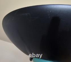 Vintage 90s Halogen Torchiere Floor Lamp Low High 300W Black MCM Ambient Uplight