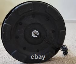 Vintage 90s Halogen Torchiere Floor Lamp Low High 300W Black MCM Ambient Uplight