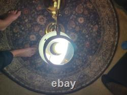 Vintage Aladdin 75th Anniversary 1983 Model 4 Student Milk Glass Shade Lamp